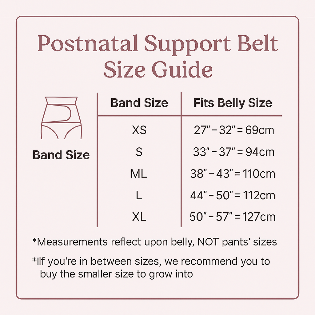Bamboo Postnatal Support Belt – Lightweight, Breathable & Extra Supportive