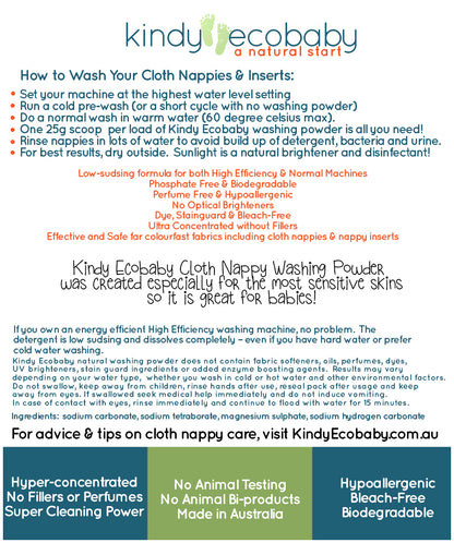 Eco Laundry Powder – Natural, Grey-Water Safe (1kg / 2.5kg / 5kg)