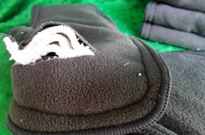 Charcoal Bamboo Nappy Inserts – 5 Layer Night Boosters (5, 10 or20 Pack)