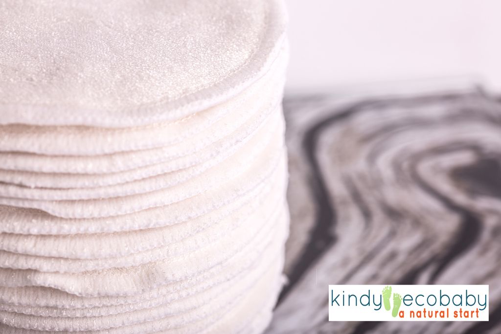 Bamboo Reusable Breast Pads – Ultra Soft & Absorbent (10, 20 or 30 Pads)