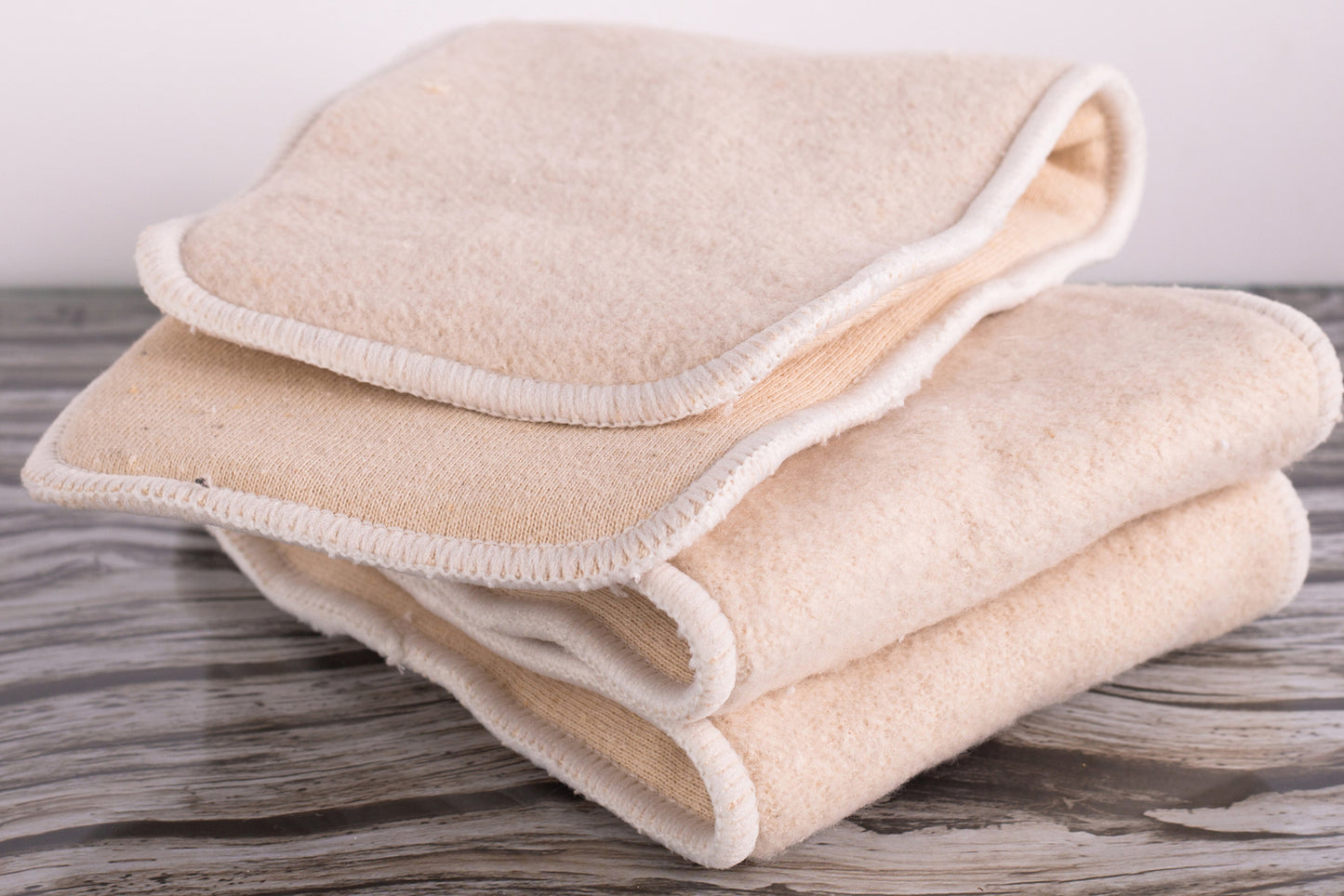 Hemp & Cotton Nappy Inserts – 4 Layer, Super Absorbent (5, 10 or 20 Pack)