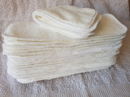 Microfibre Nappy Inserts – 4 Layer, Fast Drying (5, 10 or 20 Pack)