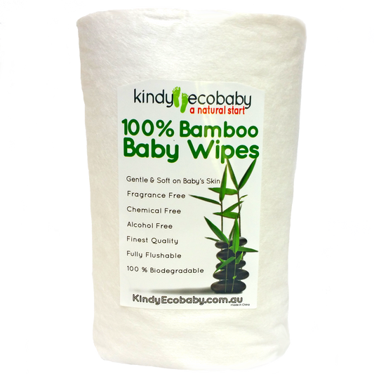 Kindy EcoBaby Bamboo Dry Wipes are a pure, natural alternative to standard wet wipes.