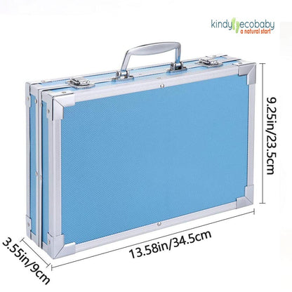 145-Piece Kids Art Case – Unicorn Design (Complete Drawing & Painting Set)