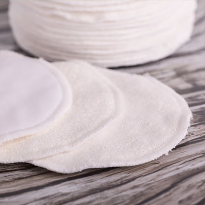 Bamboo Reusable Breast Pads – Ultra Soft & Absorbent (10, 20 or 30 Pads)