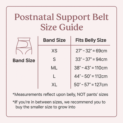 Bamboo Postnatal Support Belt – Lightweight, Breathable & Extra Supportive